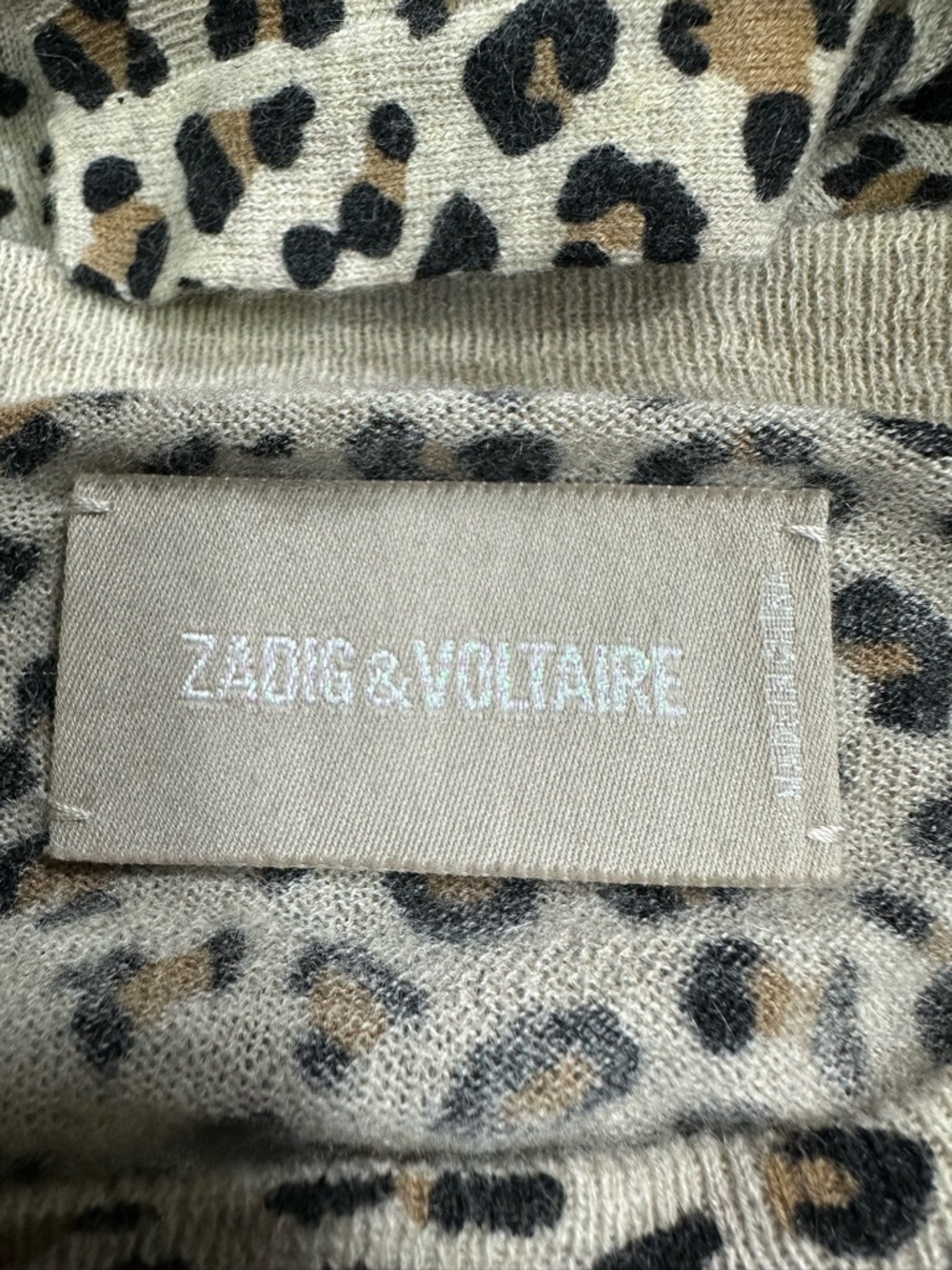 ZADIG&VOLTAIRE 
Lirius Cashmere Leopard-Print Sweater - Picture 5 of 13